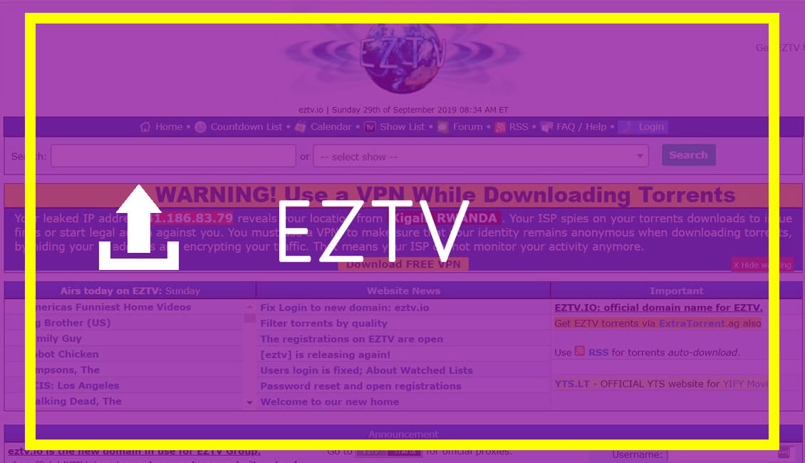 EZTV.AG â€“ Liste de EZTV Proxy et Miroir